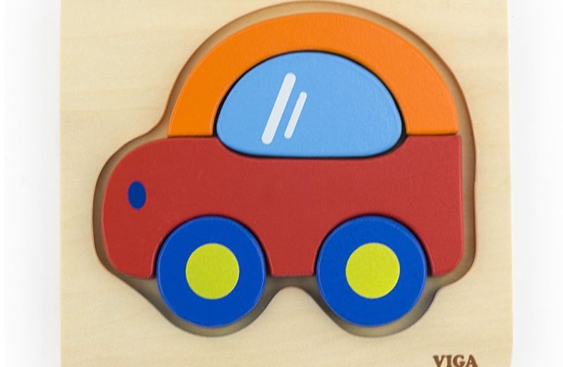 Drevené puzzle pre najmenších Viga Auto