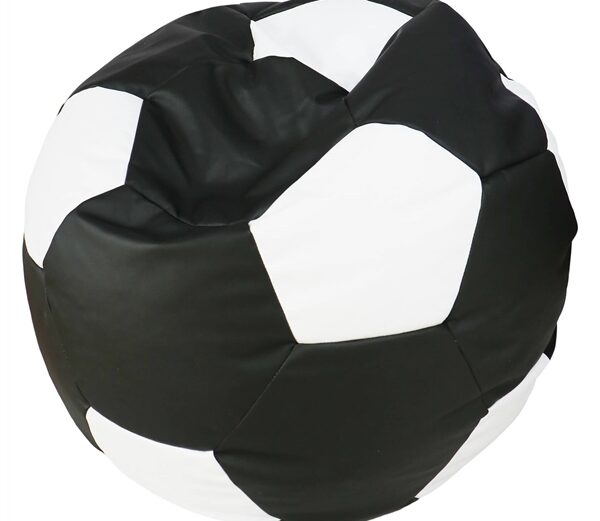 Sedací vak lopta 100×100 cm čierno-biela