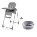 Detská stolička Pocket + darček silikonová miska se zvýšenými okraji a prísavkou v hodnotě 12,40€, Ice Grey